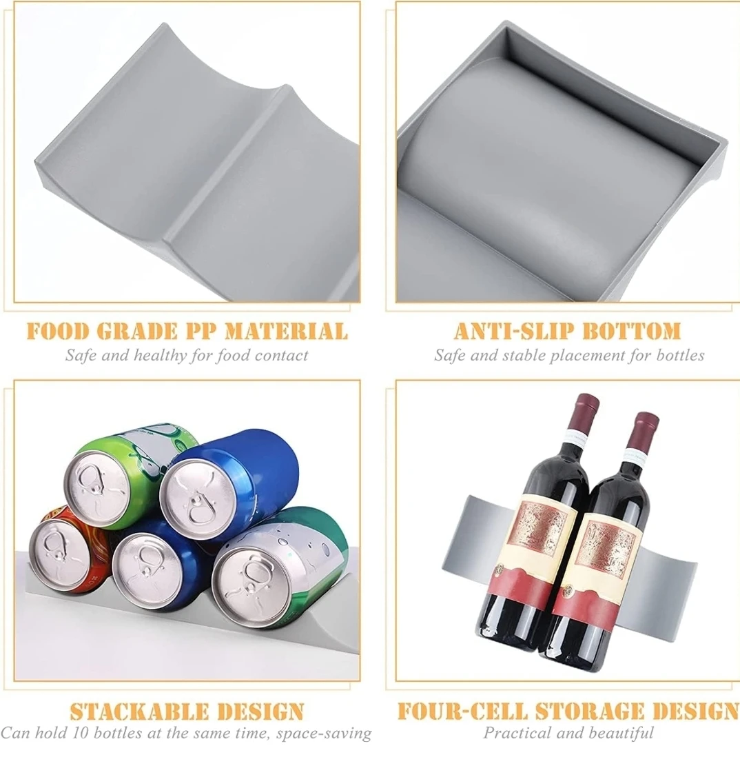 Jognee Refrigerator Bottle Rack - Grey - photo 4