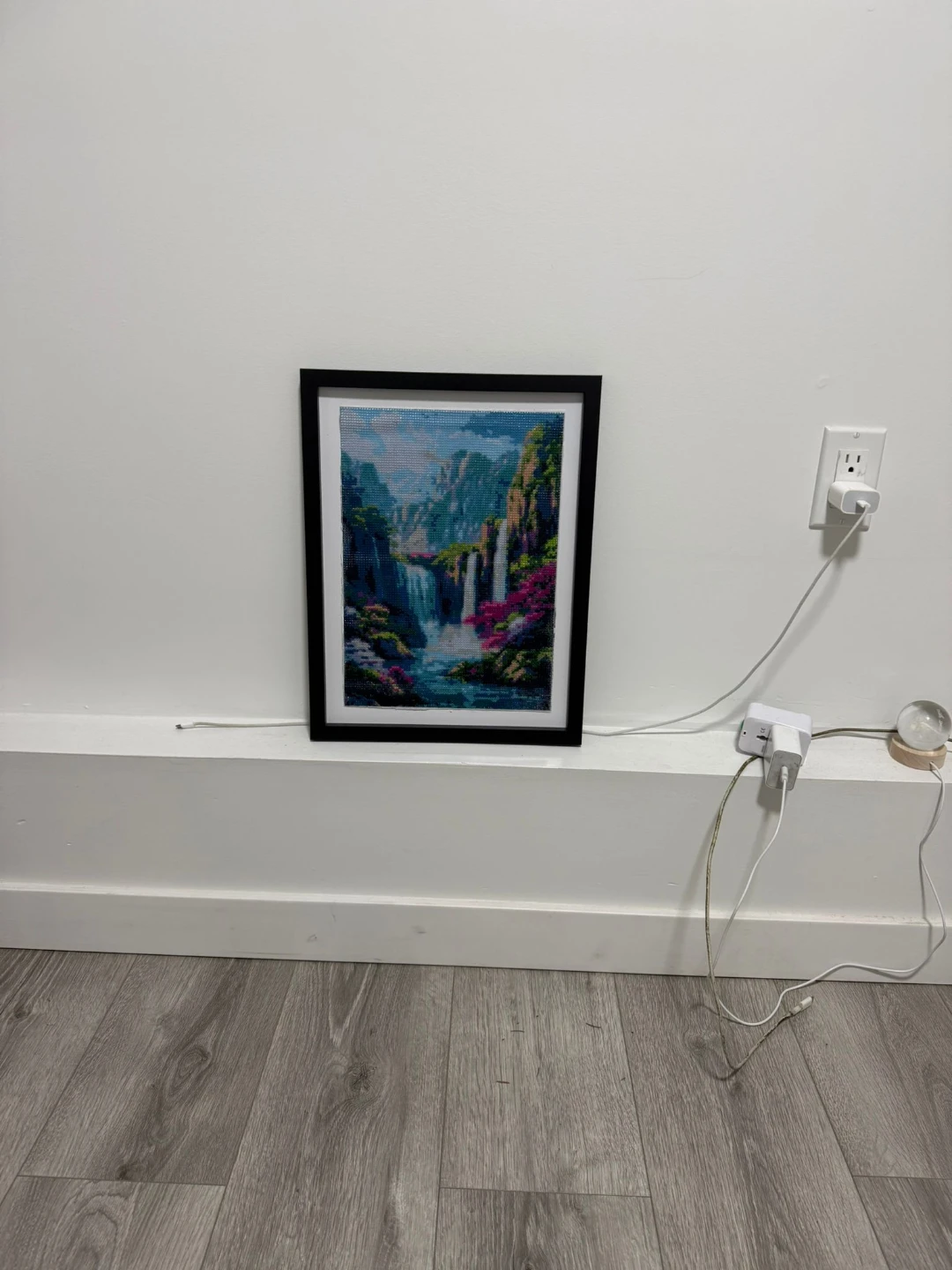 Framed Waterfall Diamond Art