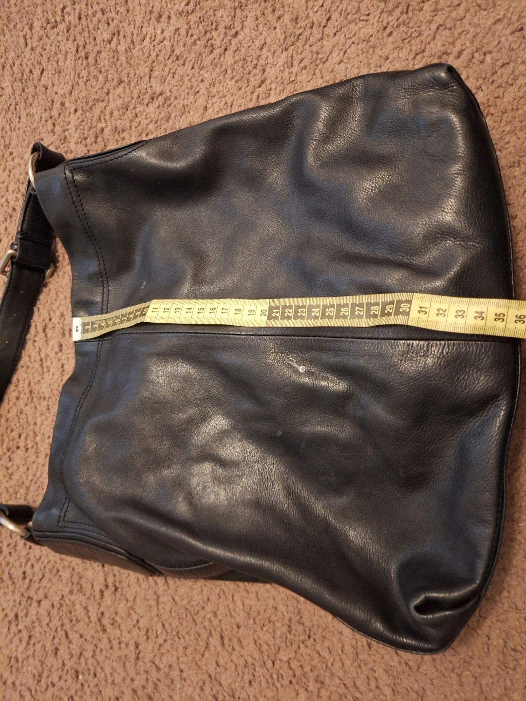 Caltan Design Black Leather Shoulder Bag - photo 2