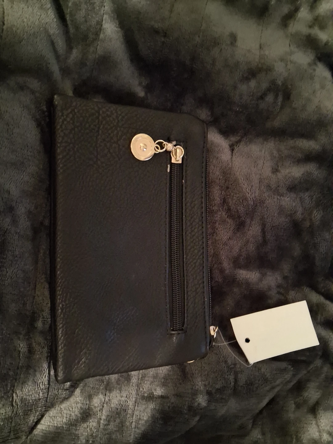 Black Wallet With Gold Zippers - photo 3