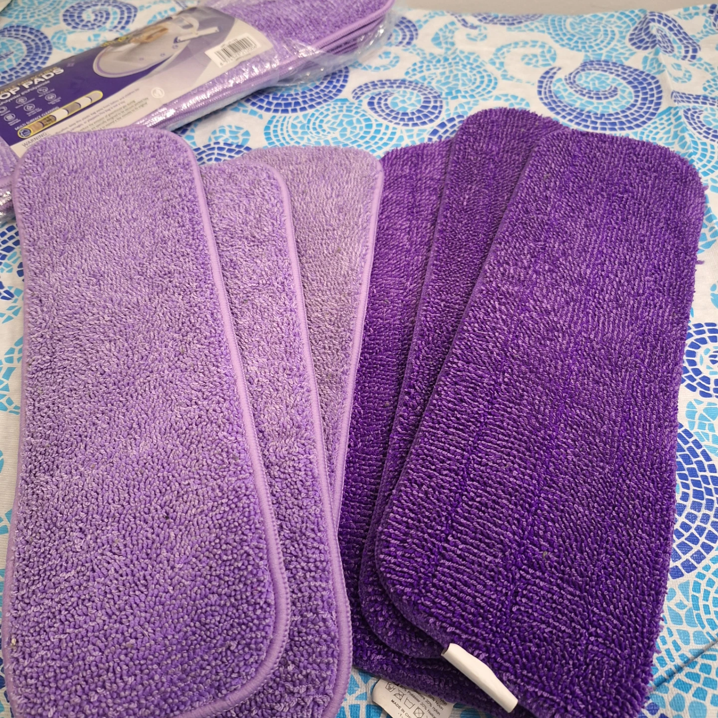 AEROCEAN Reusable Microfiber Mop Pads - 8 Pack - photo 3