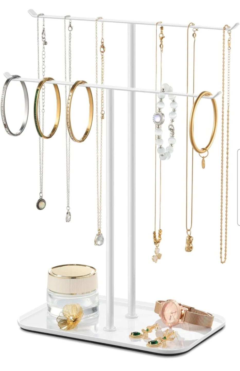 White Metal Jewelry Organizer Stand - photo 2