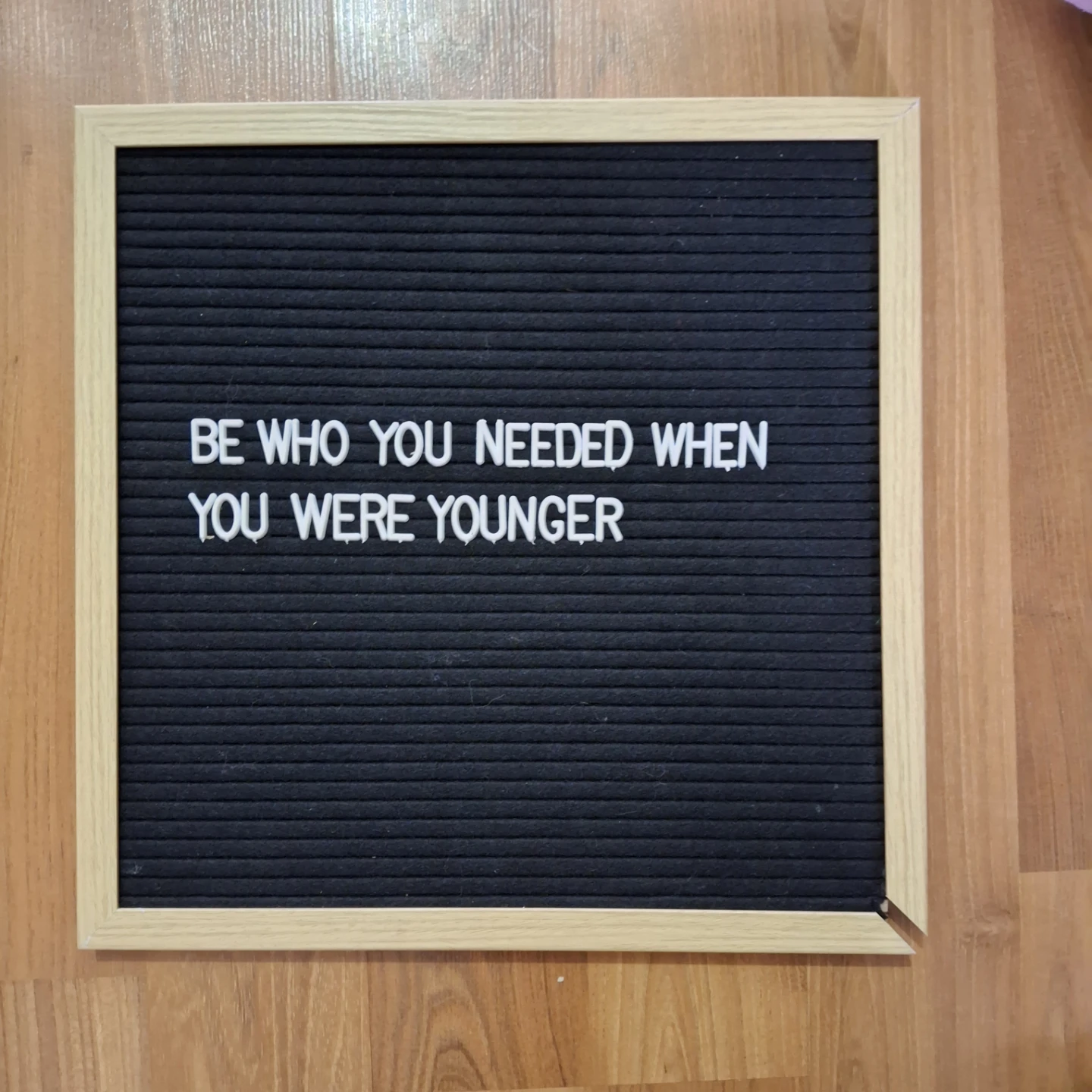 Letter Board with Inspirational Quote