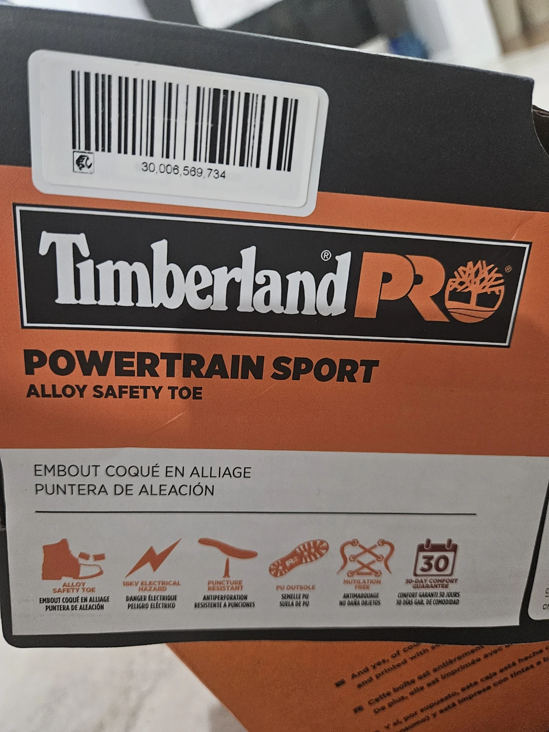 Timberland PRO Powertrain Sport Alloy Toe Black - 9.5