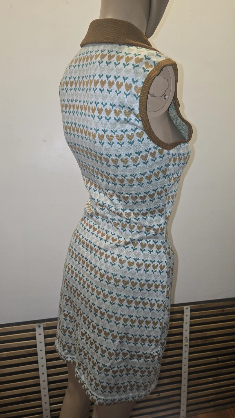 Flower hearts Sleeveless knit Mini Dress #valentines - photo 2
