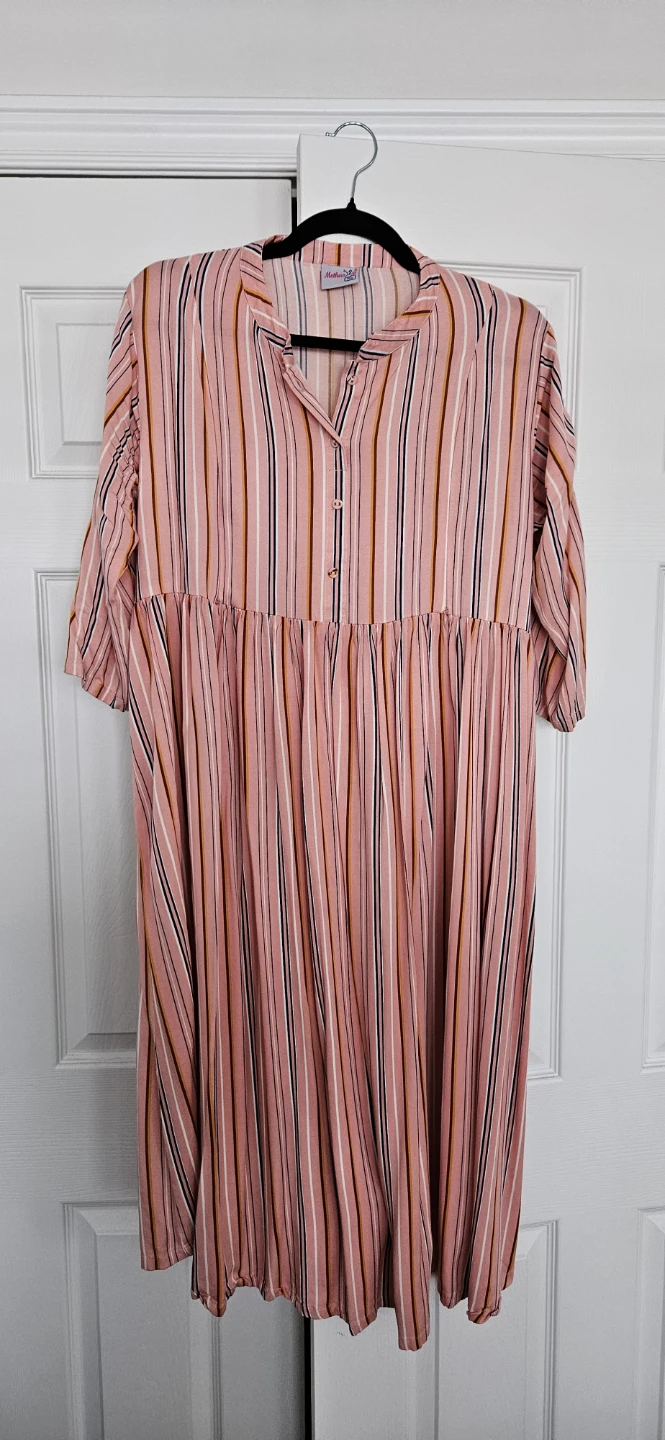 Striped Pink Dress - XL