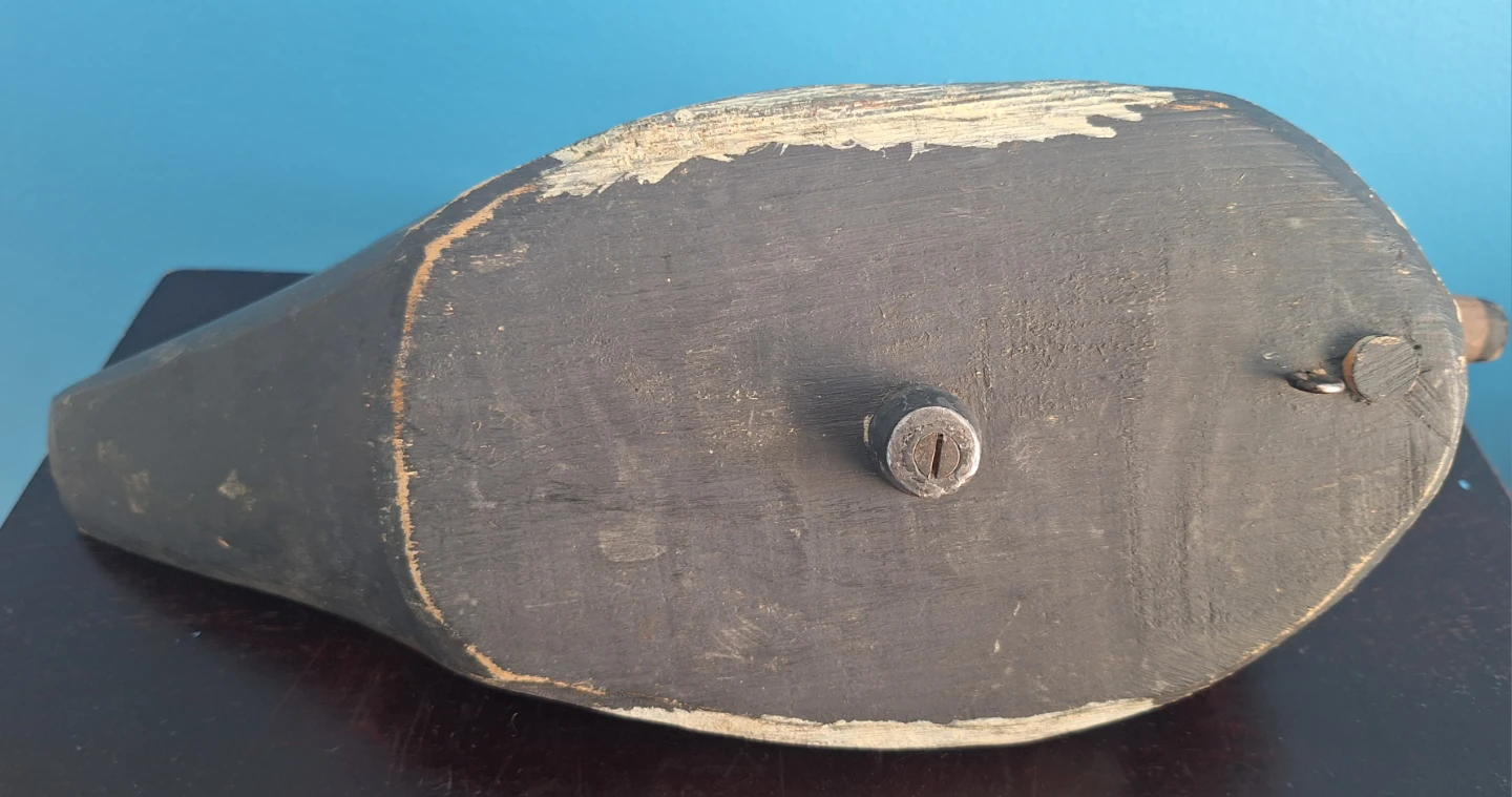 Antique Wooden Duck Decoy bluebill drake - photo 4