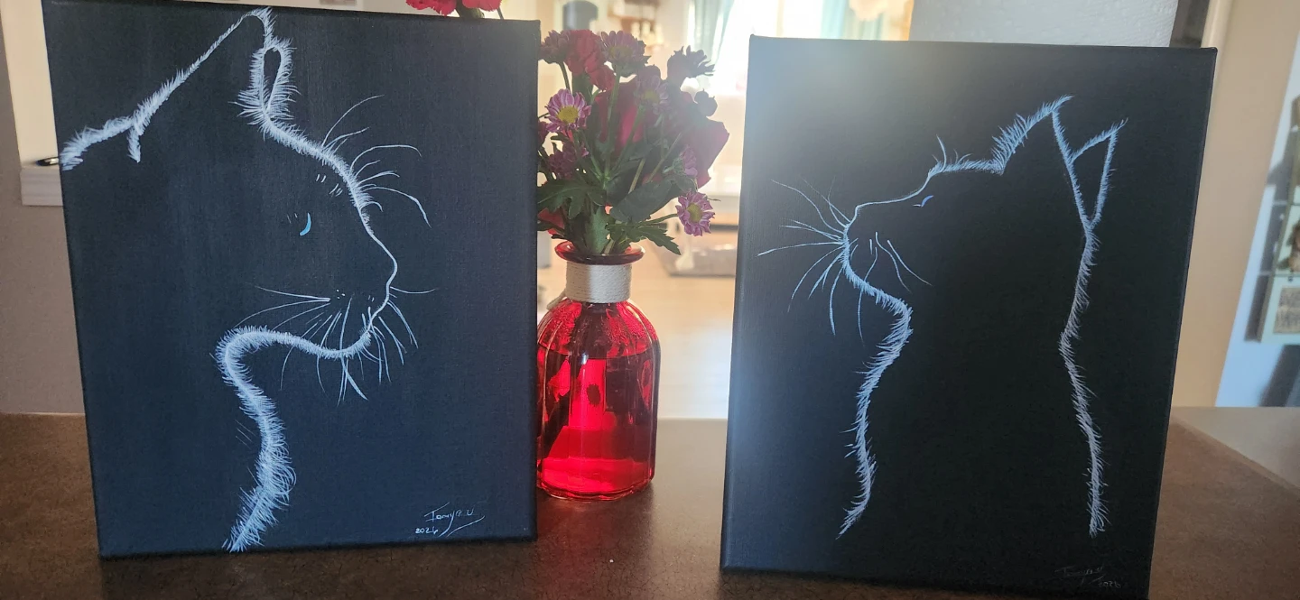 Cat painting
