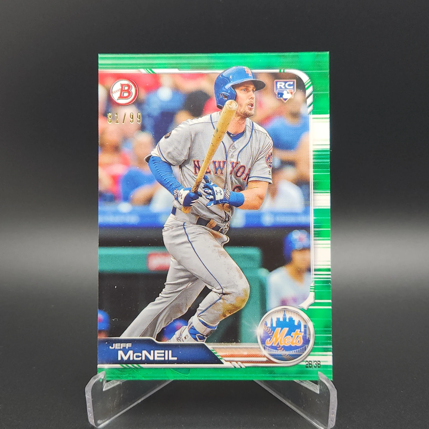 Jeff McNeil 2019 Bowman Baseball Rookie Card /99