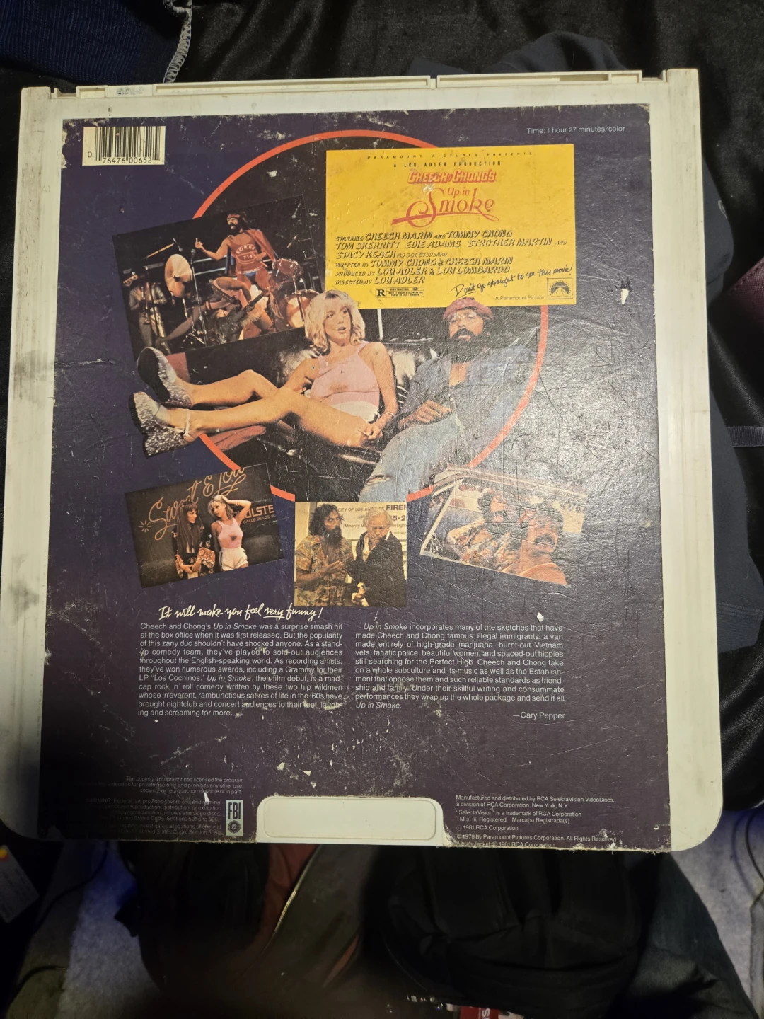Cheech & Chong's Up In Smoke RCA SelectaVision Videodisc - photo 2