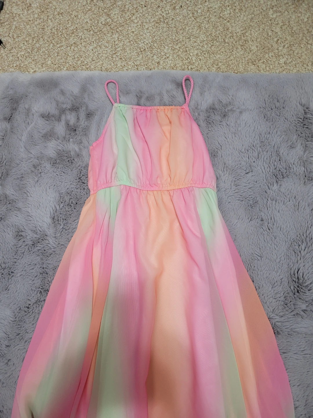 Rainbow Ombre Chiffon Dress - photo 2