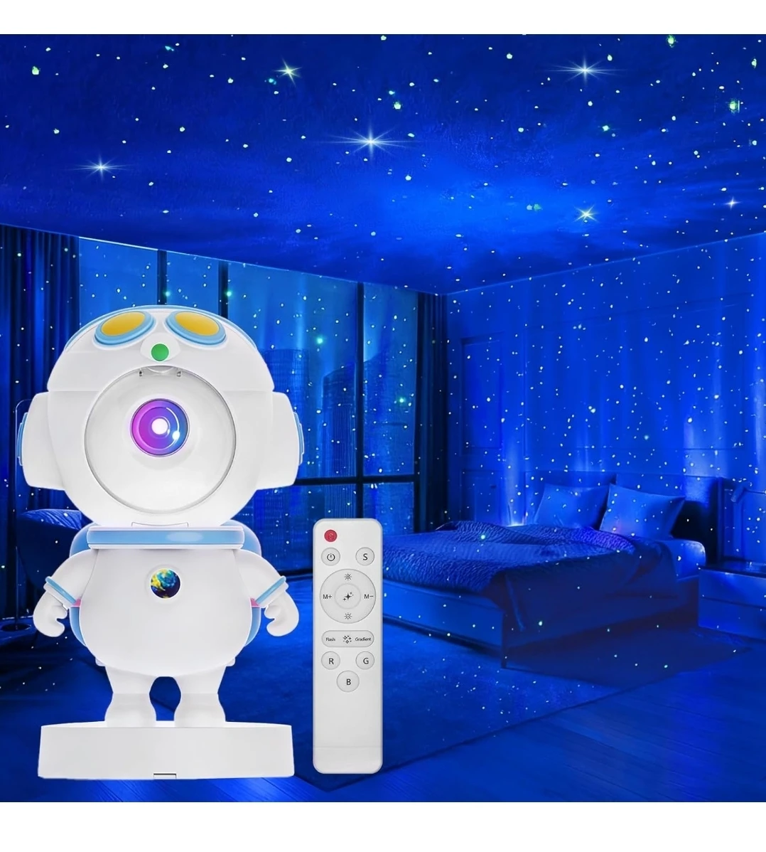 Astronaut Star Projector Night Light