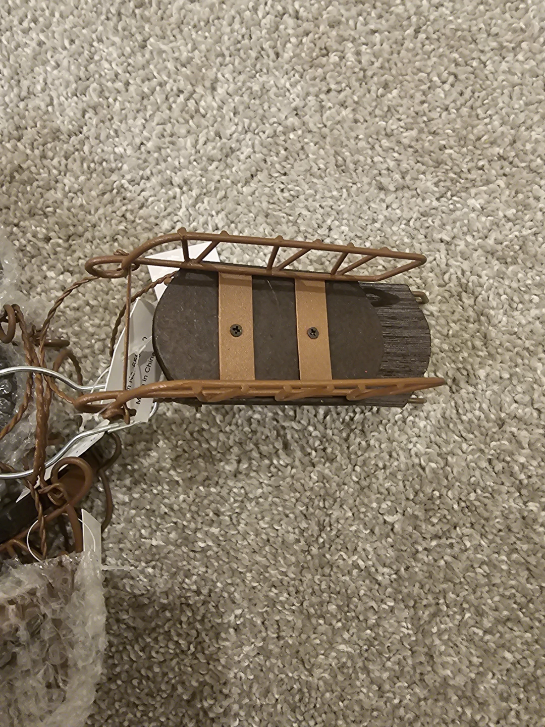 Christmas ornaments wood sled