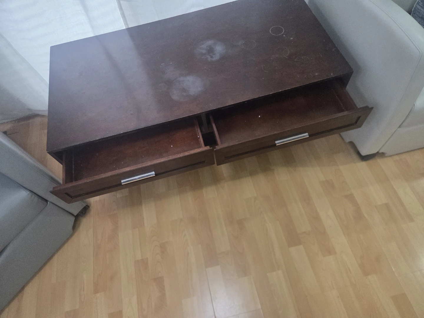 Wood Coffee Table with Drawers - FREE - photo 3