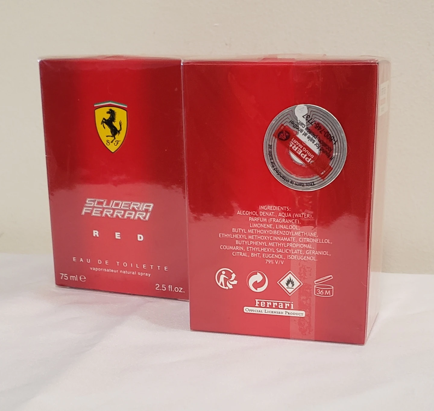 Brand new Ferrari ScuderiaRed Eau de Toilette 75ml