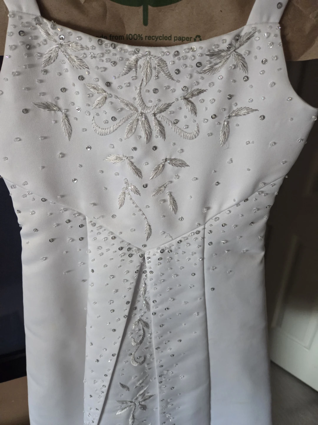 Beautiful White  1st Communion/ Flower Girl Dress -Size 6