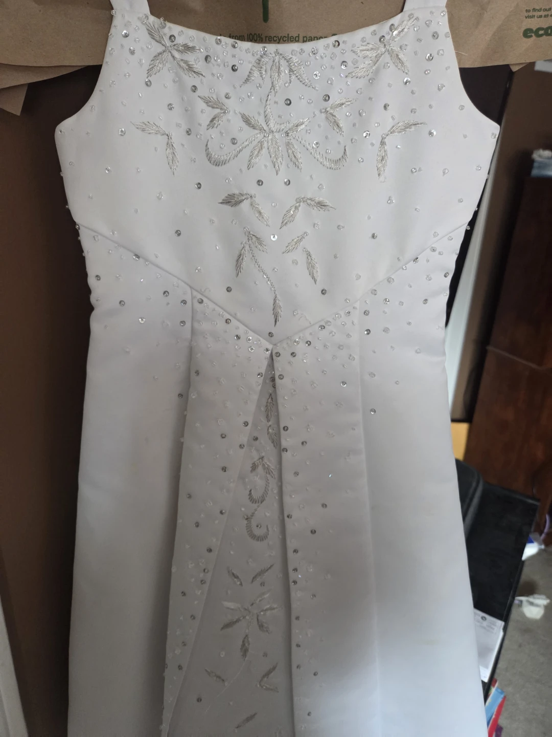 Beautiful White  1st Communion/ Flower Girl Dress -Size 6 - photo 4