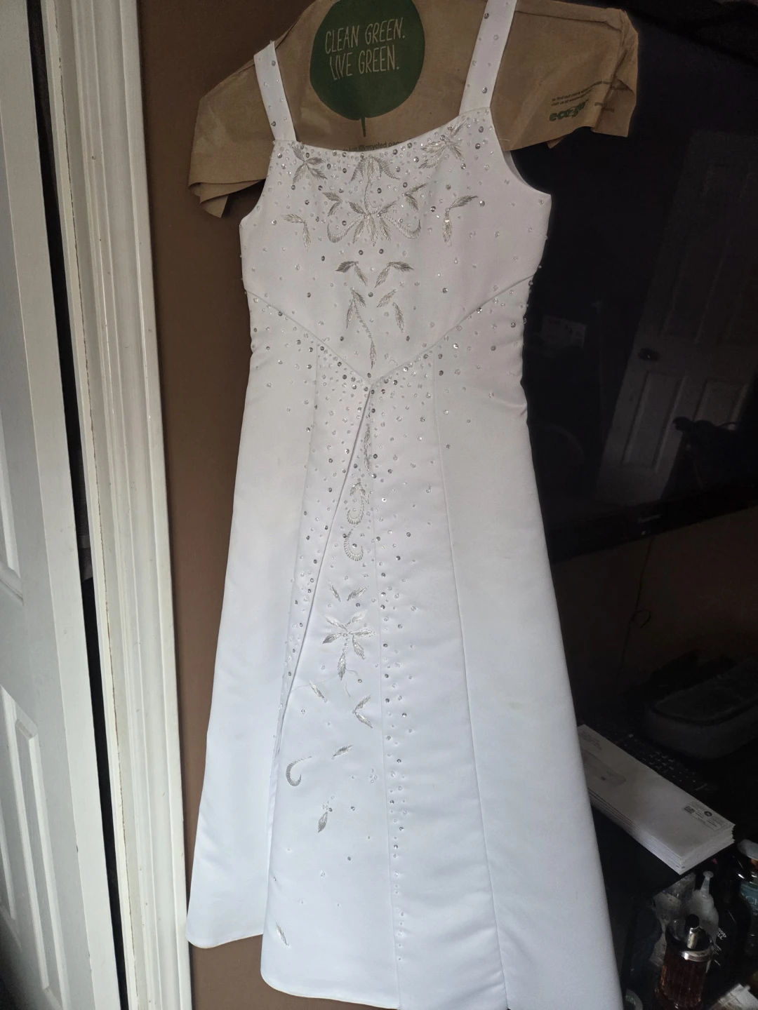 Beautiful White  1st Communion/ Flower Girl Dress -Size 6 - photo 5