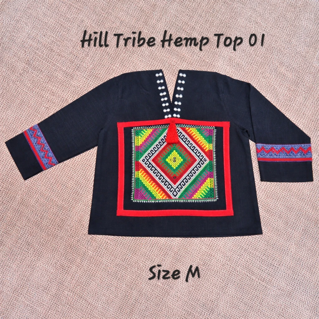 Hill Tribe Hemp Top - Size M - photo 2