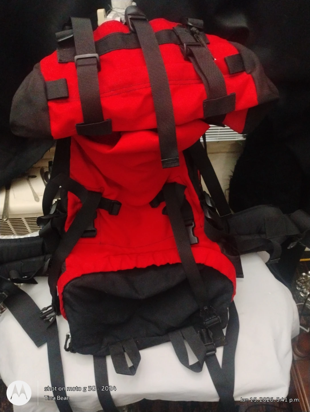 Woods Red/Black 60L Backpack