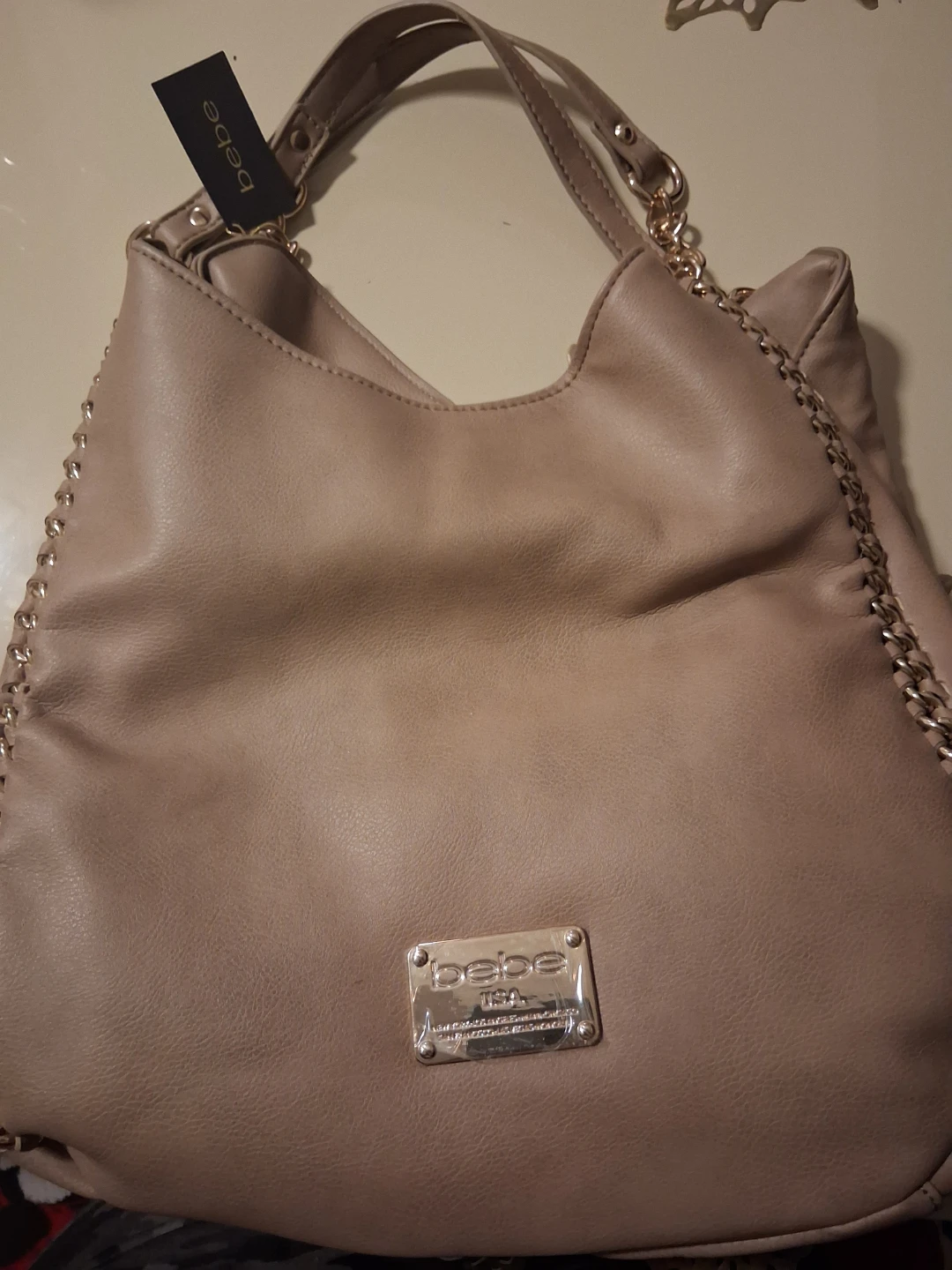 bebe Beige Shoulder Bag - New with Tags!