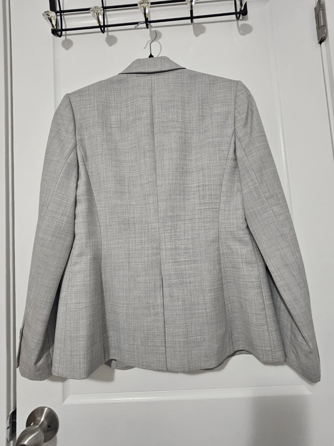 J.Crew 1035 Light Grey Super 120's Blazer and Skirt Set - photo 2