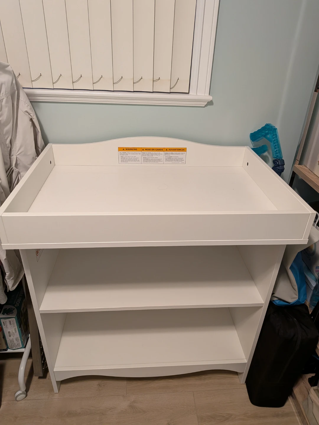 IKEA SMÅGÖRA changing table and shelves