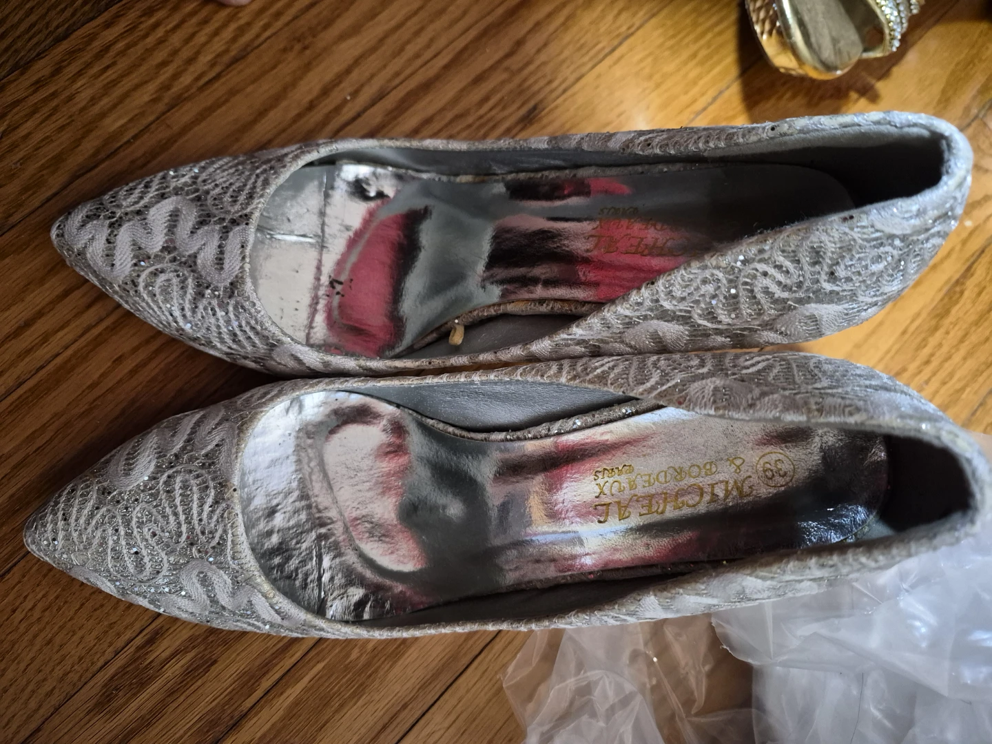 Micheal & Bordeaux Heels - Size 39