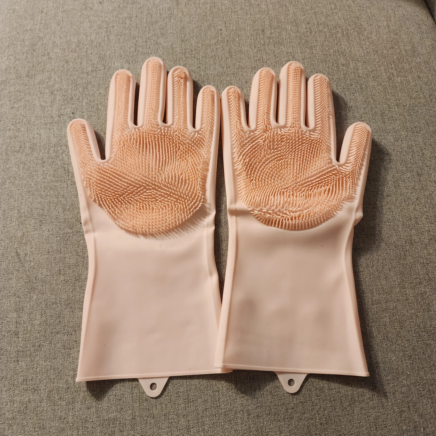 Pink scrubbing Washing Gloves