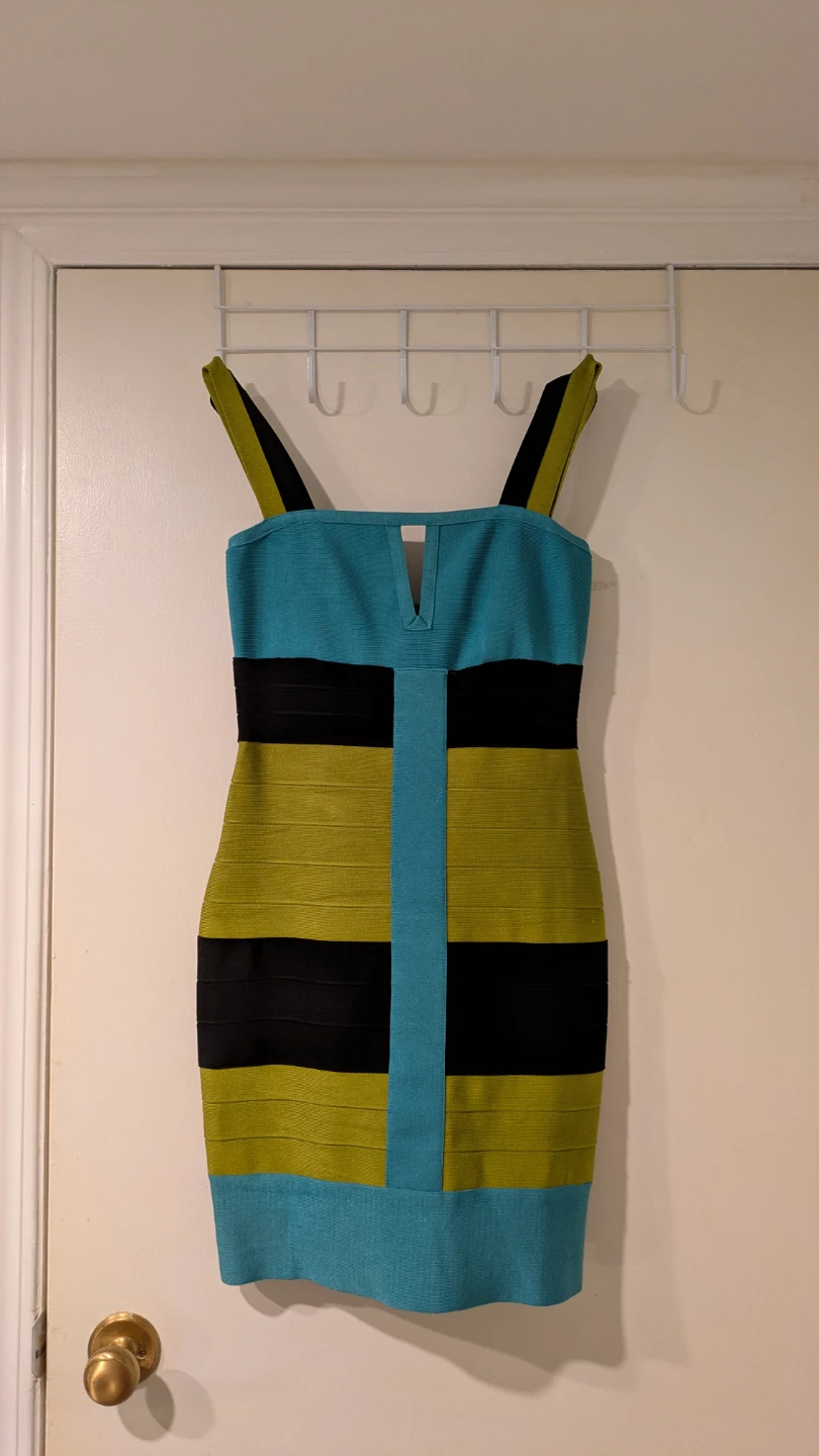 Herve Leger Bandage Dress - Blue/Green - photo 2