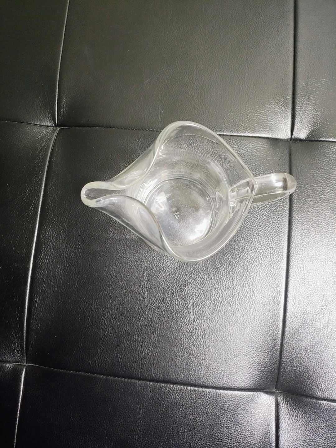 Vintage Clear Glass Creamer / Milk Pitcher – 5.5” Tall - photo 3