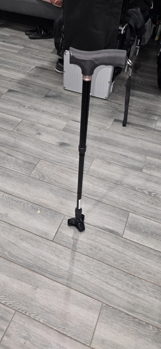 Adjustable Quad Cane Walking Stick