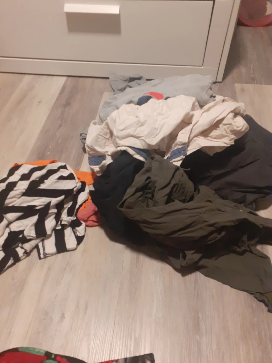 Pile of used clothes