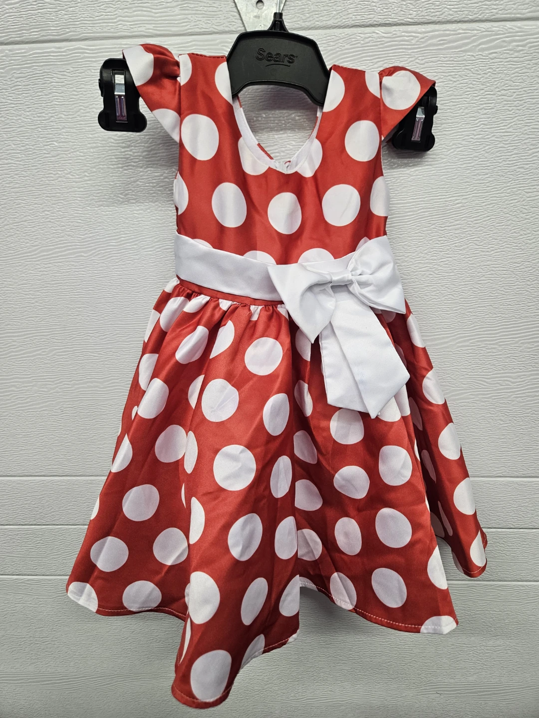Kids Red and White Polka Dot Dress Size 4