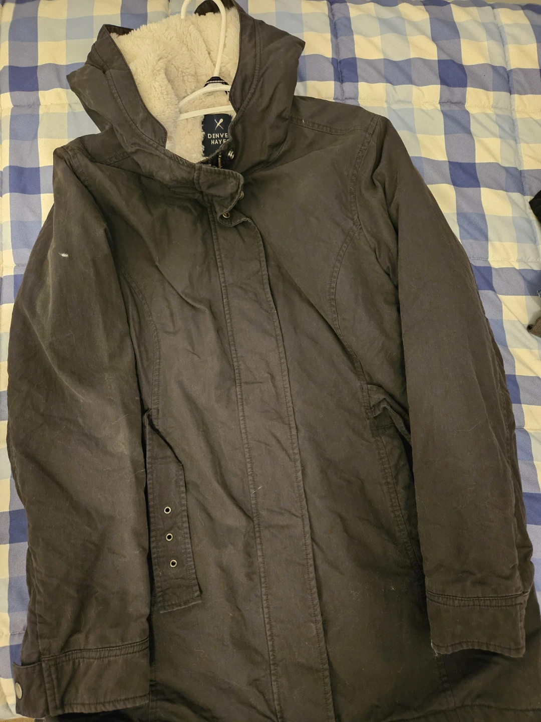 Girls size large denver hayes fluffy fall jacket - photo 2