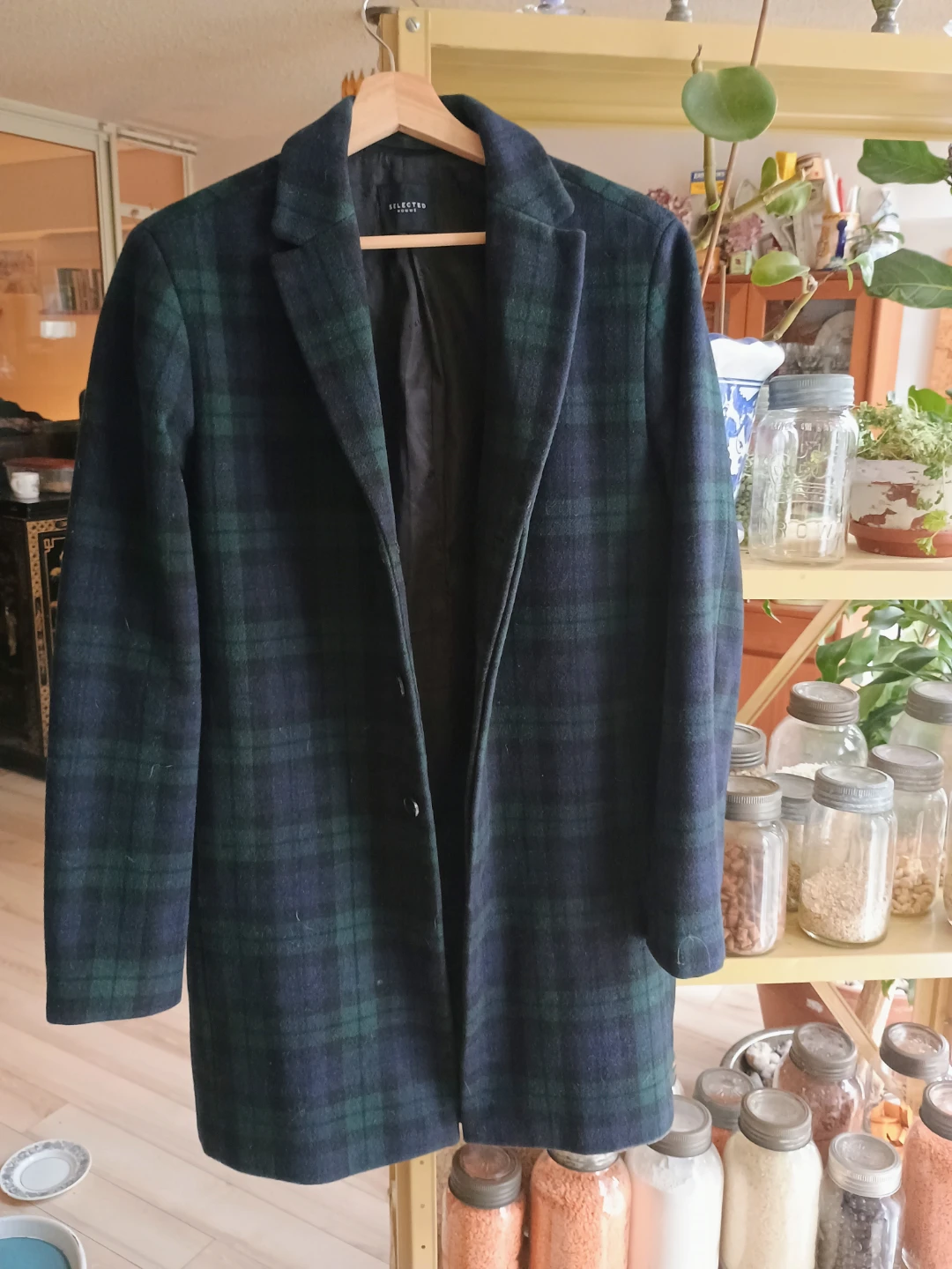 Men's Black Watch Tartan Coat - photo 2