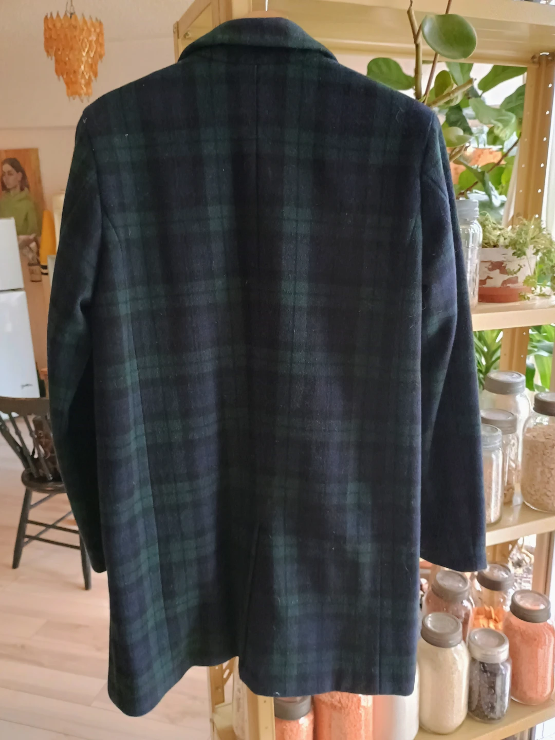 Men's Black Watch Tartan Coat - photo 5