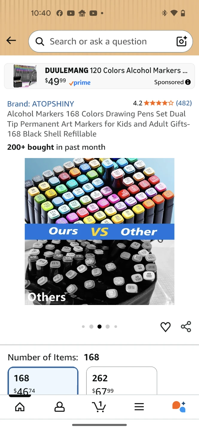 ATOPSHINY 168 Colors Alcohol Markers Art Drawing Pens - photo 3