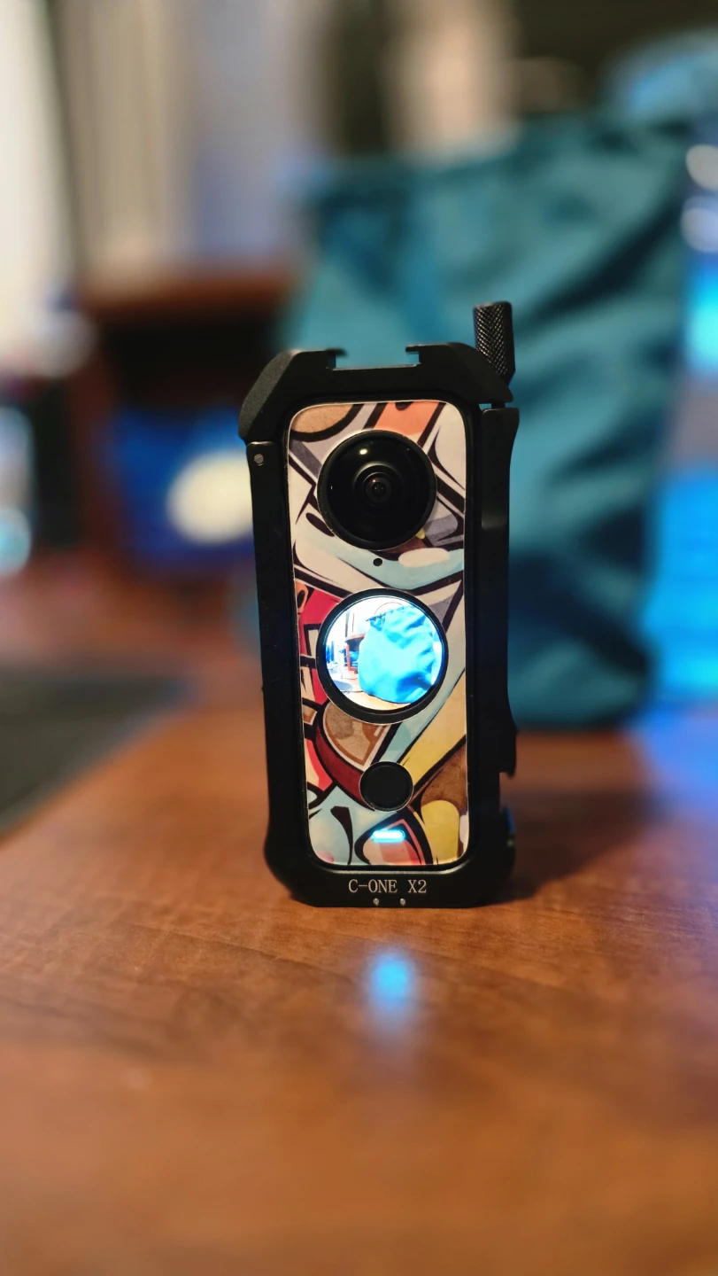 Insta360 X2 Camera with Ulanzi Cage