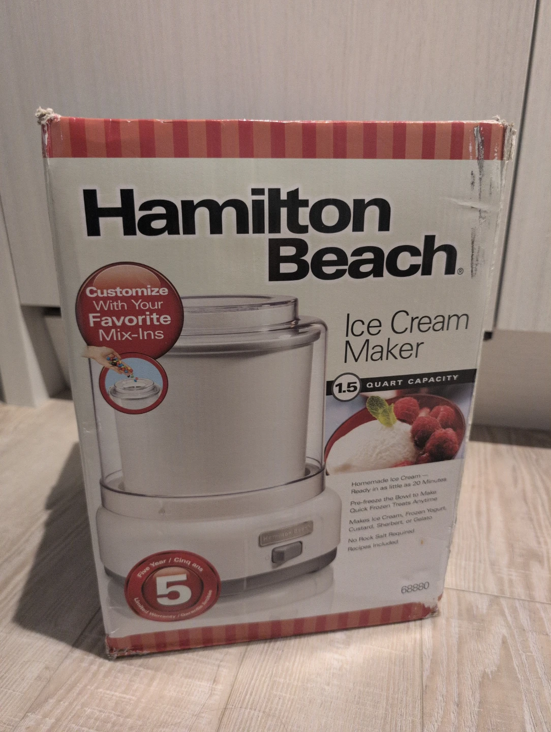 Hamilton Beach 1.5 Quart Ice Cream Maker