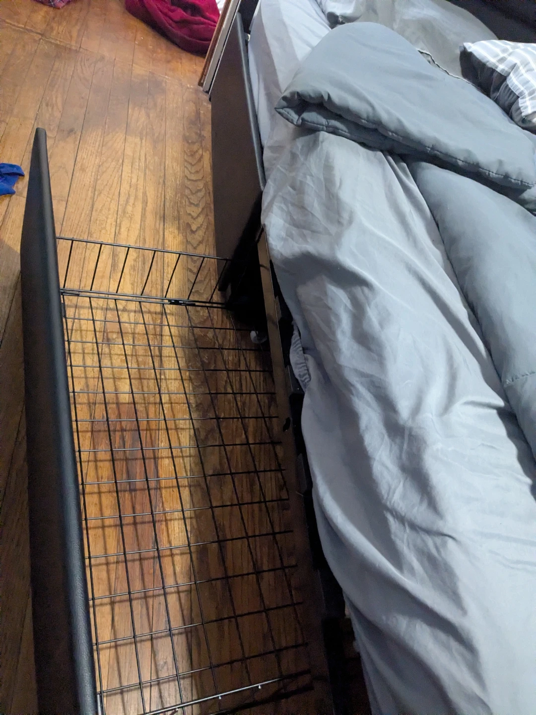 Queen Size Bed Frame with LED Headboard and matress - photo 5