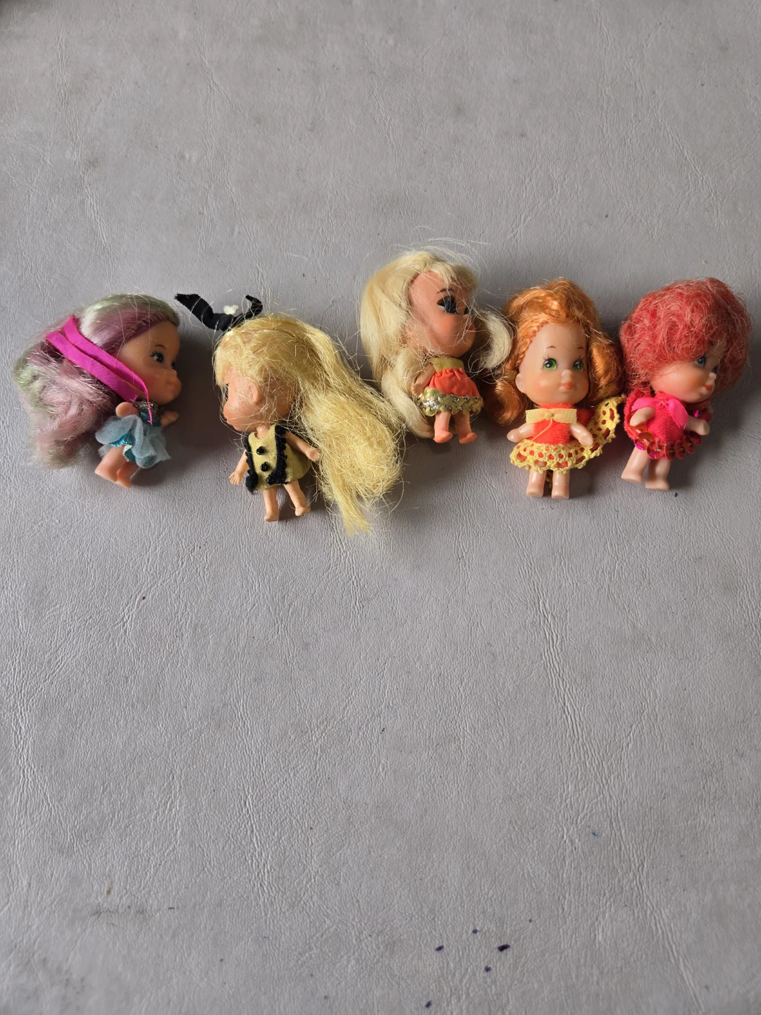Vintage Mattel Liddle Kiddle Mini Dolls - Set of 5