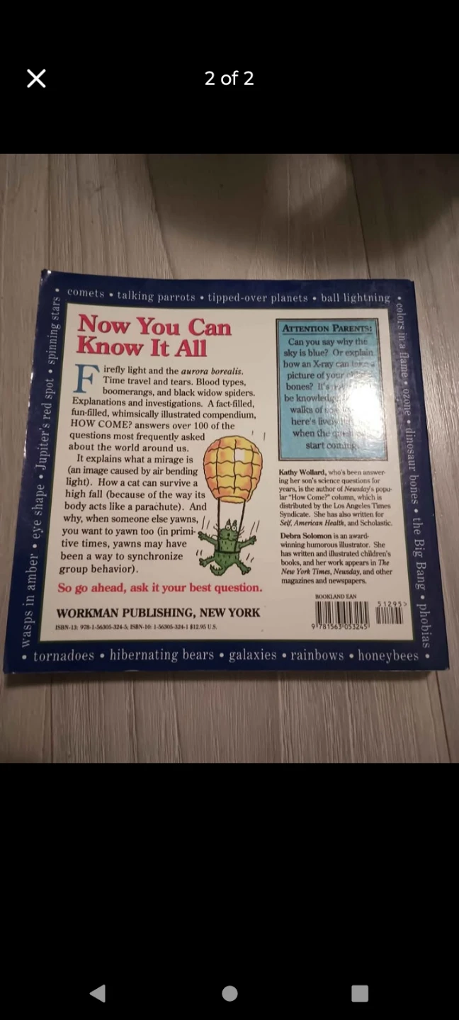 How Come Book by Kathy Wollard - photo 2
