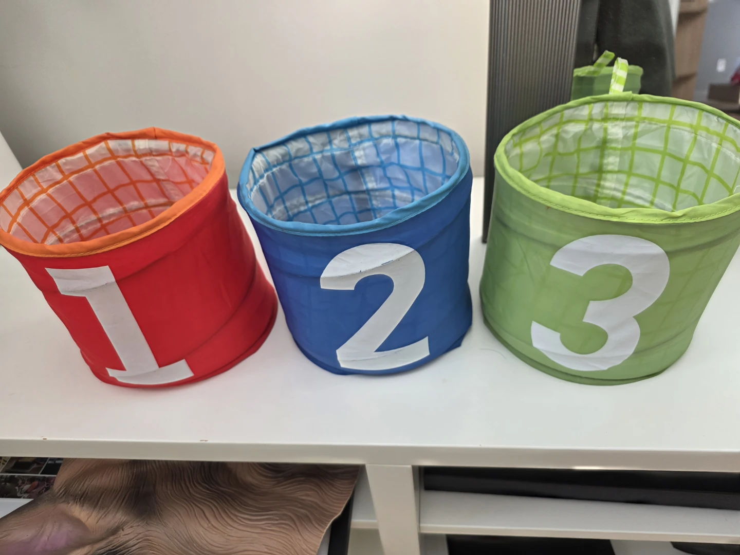 Set of 3 Numbered Storage Bins - photo 2