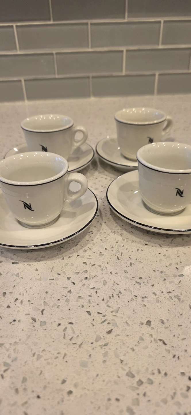 Nespresso Espresso Cups & Saucers Set - photo 2