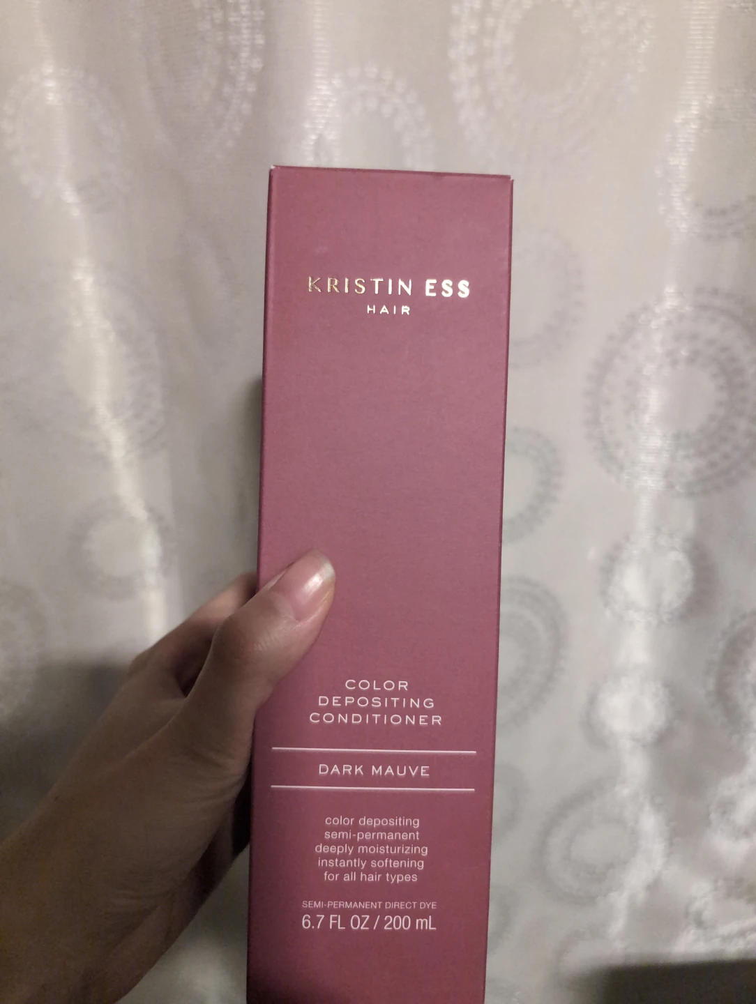 Kristin Ess Dark Mauve Color Depositing Conditioner