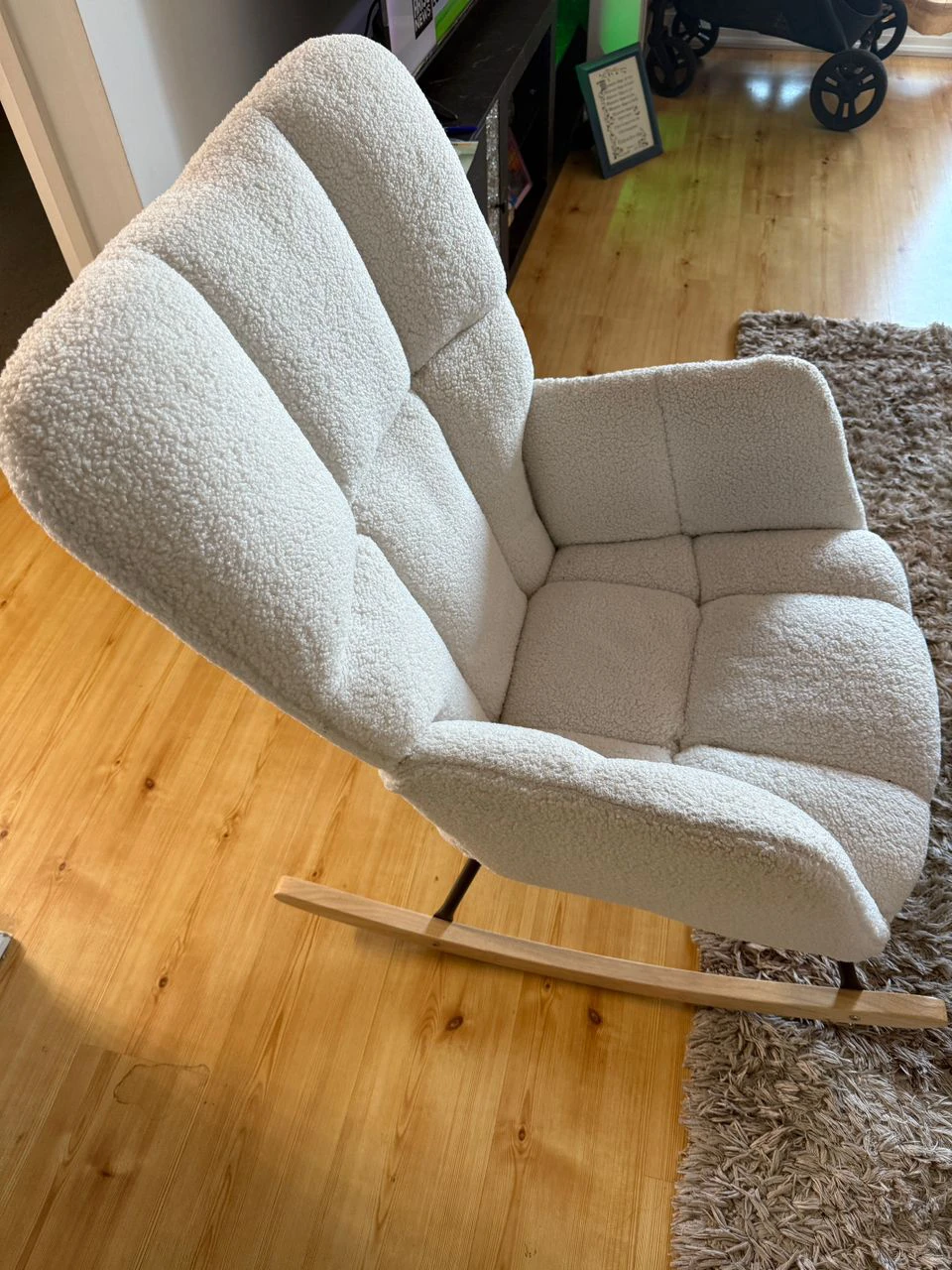 Cozy Cream Rocking Chair