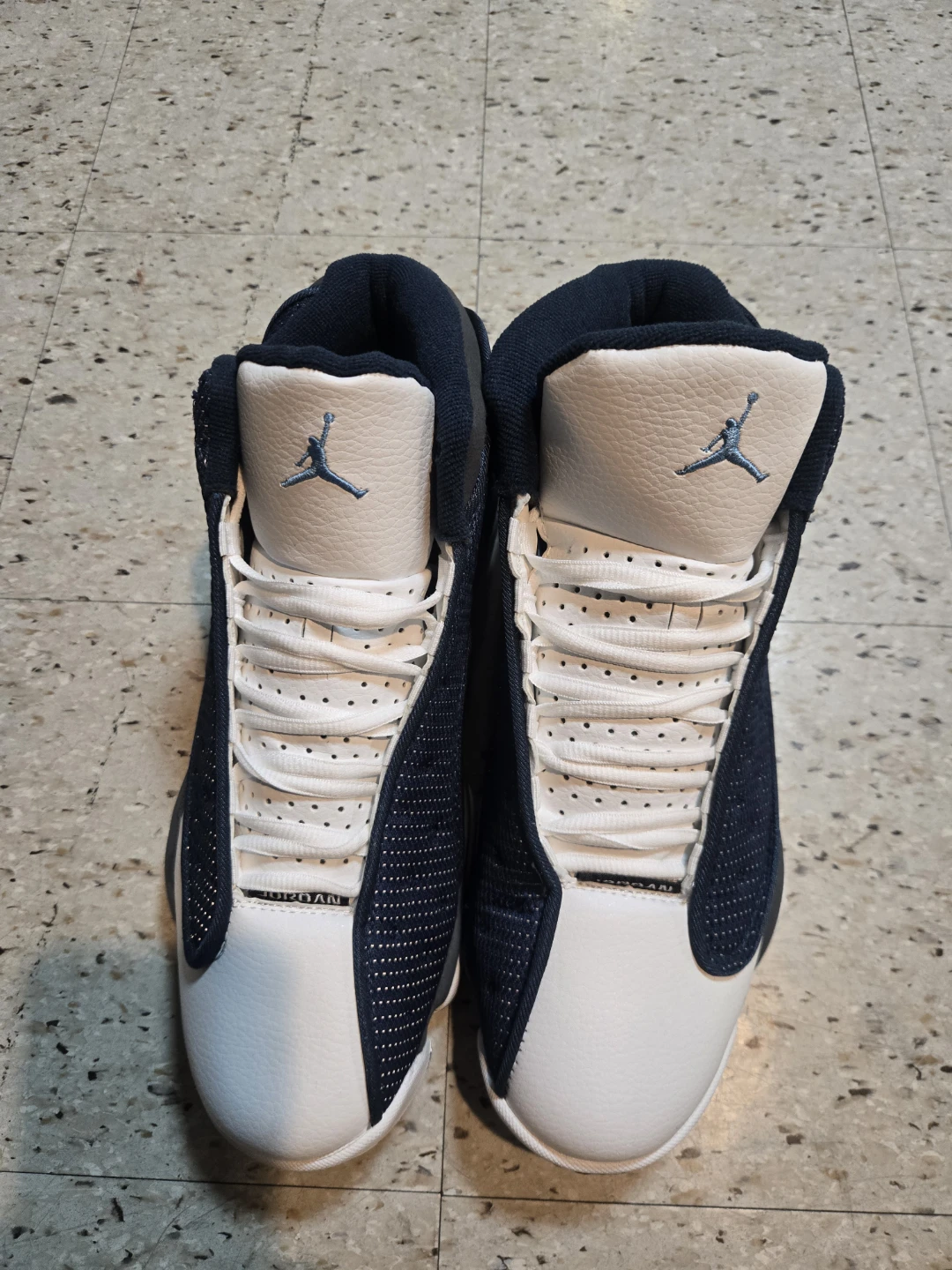 Air Jordan 13 Retro Navy White Men's Basketball Shoes - photo 2