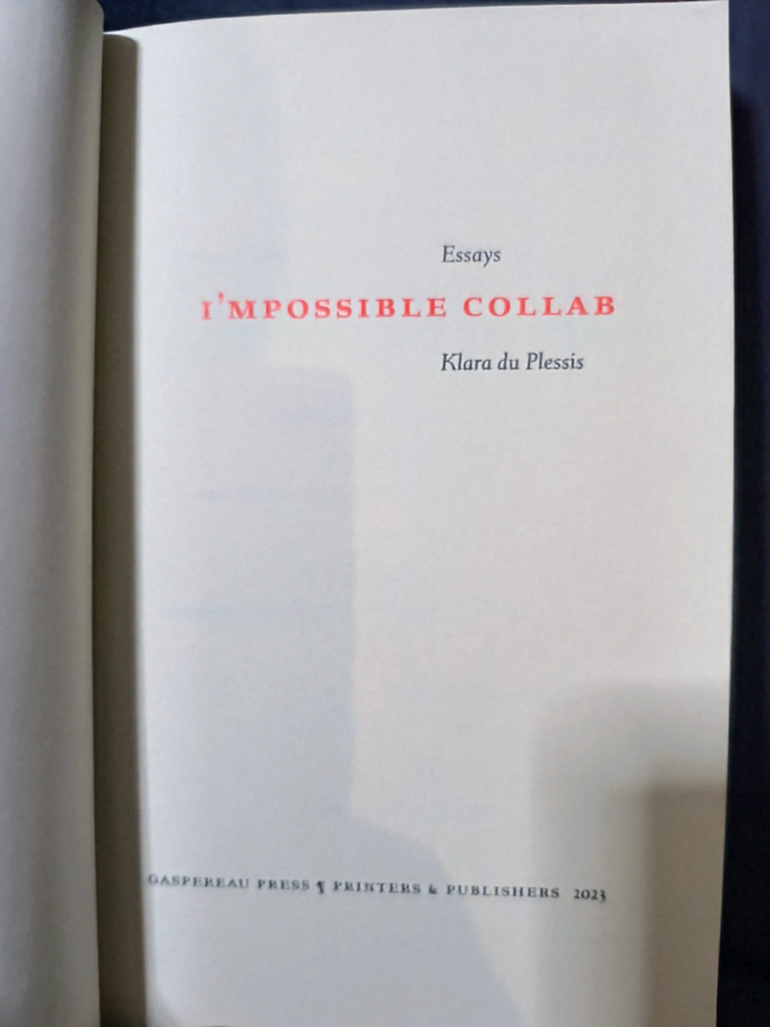 Impossible Collab, Essays by Klara du Plessis - photo 4