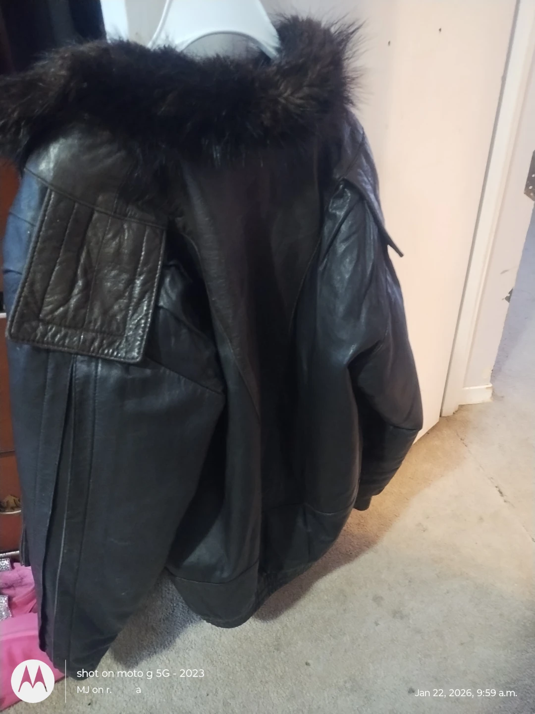 Brown Leather and Fur Jacket - photo 2